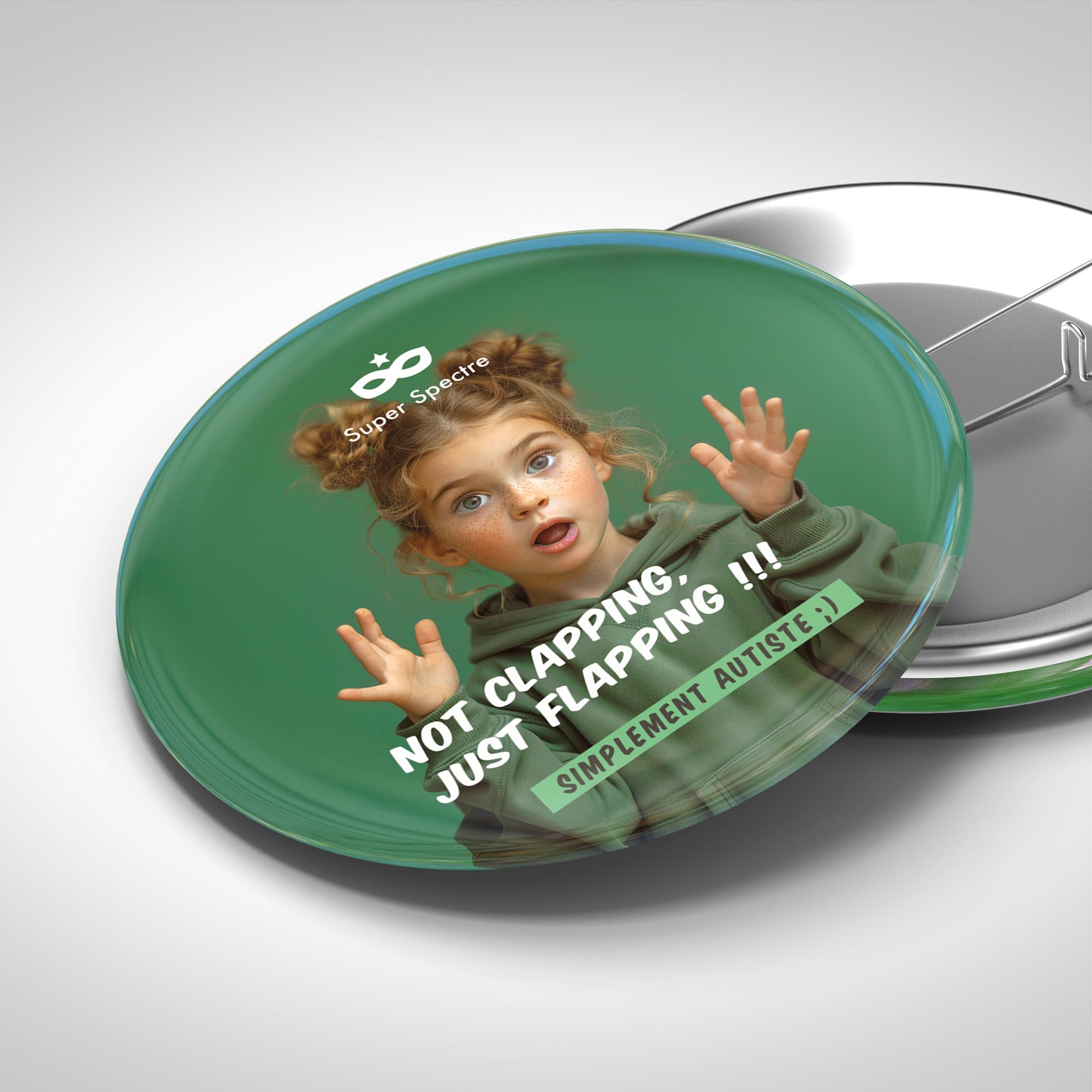 Badge de sensibilisation autisme - vert